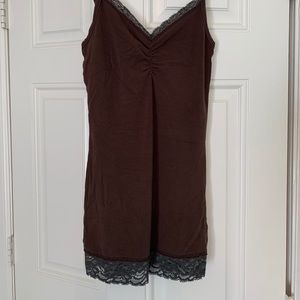 BKE Camisole Buckle Brown Lace Medium